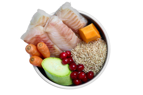 Pollock with Rice & Seasonal Vegetables